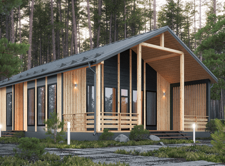 Проект каркасного дома Бьерн