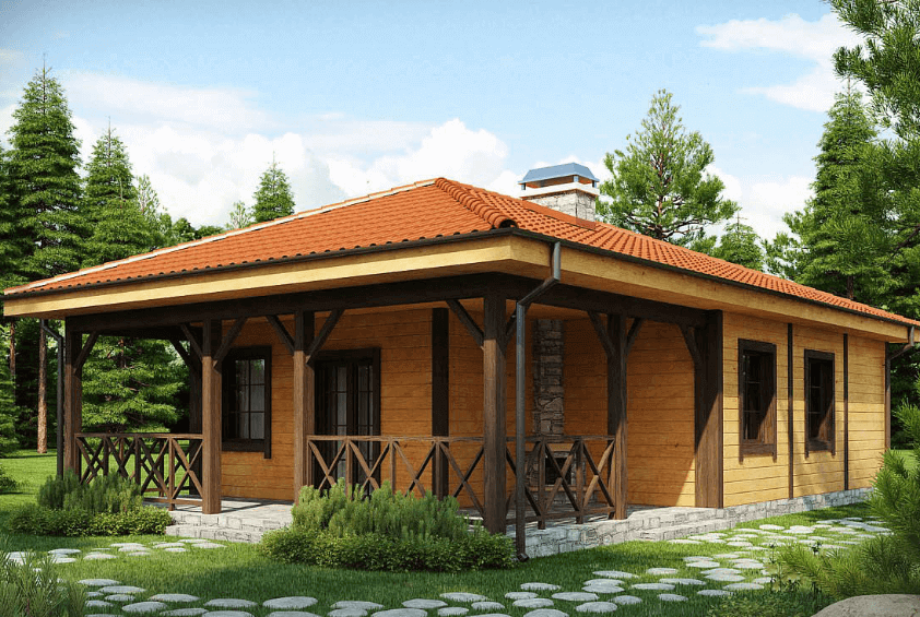 Проект каркасного дома Браун