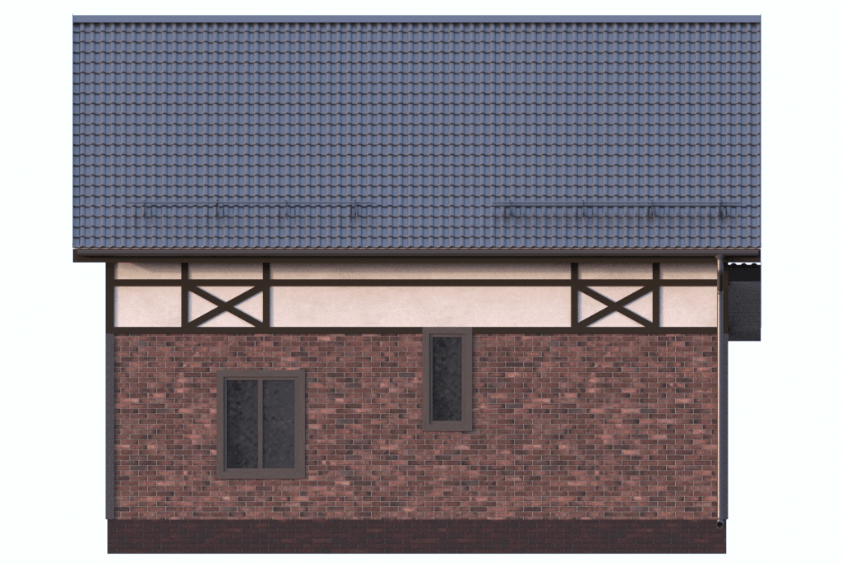 Проект каркасного дома Эссен фасад 2