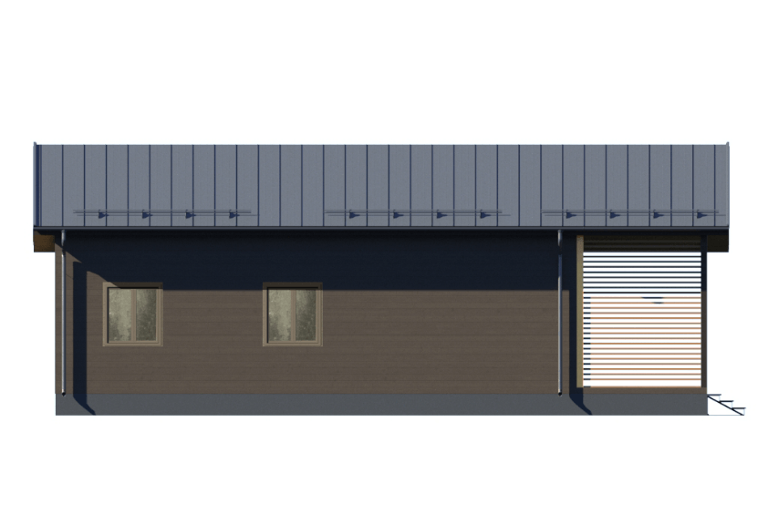 Проект каркасного дома Хаген фасад 1