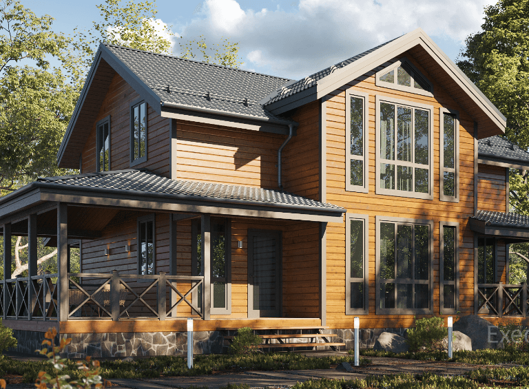 Проект каркасного дома Луизиана