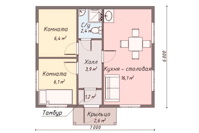 Проект каркасного дома Ньютон план