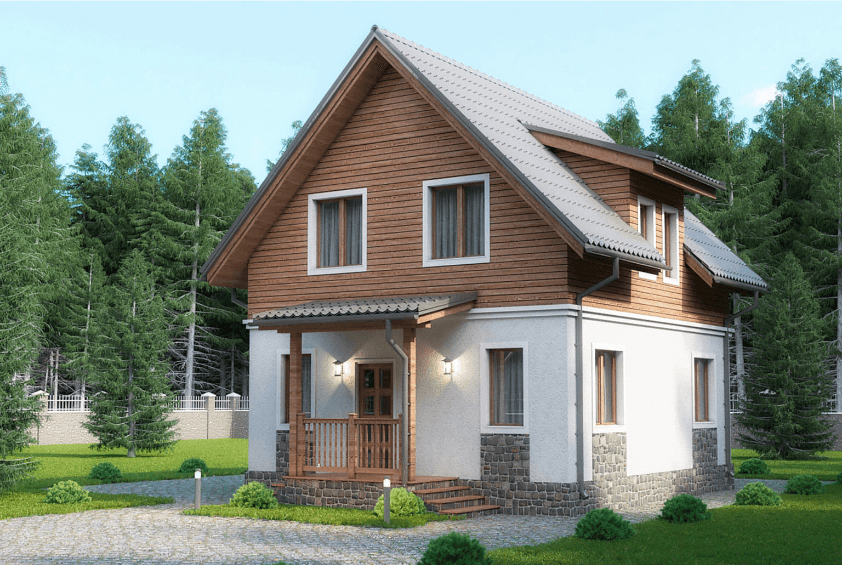 Проект каркасного дома Ривертон