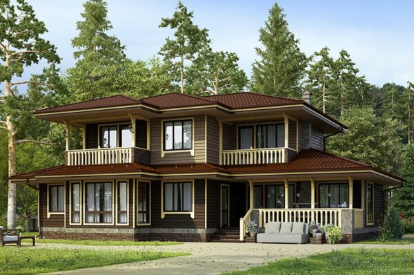 Проект каркасного дома Уолкотт